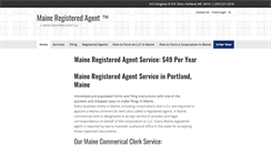 Desktop Screenshot of maineregisteredagent.com